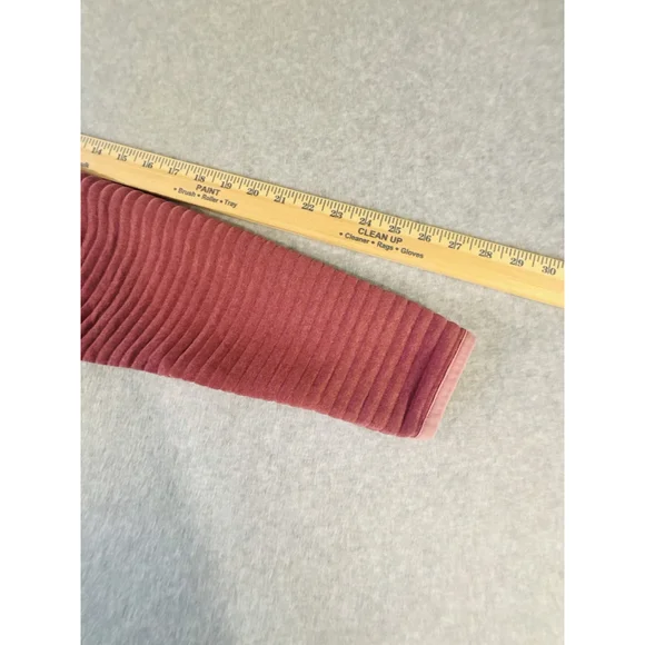 LL Bean Womens Large Pullover Lot 2 Quarter Zip Fleece Outdoor Pink Blue - Picture 9 of 15